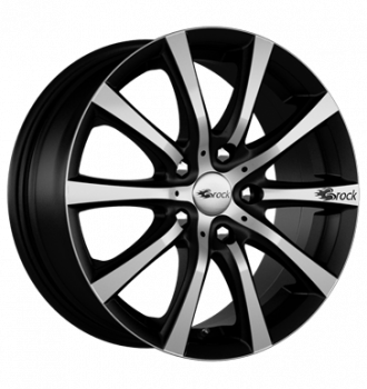 Brock, B21, 8x18 ET38 5x105 56,6, schwarz matt vollpoliert