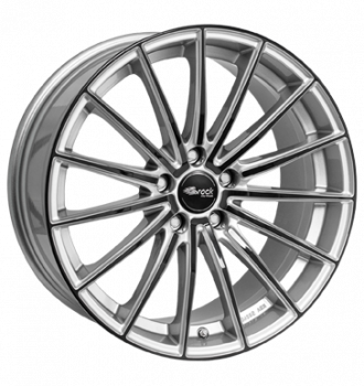 Brock, B36, 8x18 ET35 5x114,3 72,6, kristallsilber black