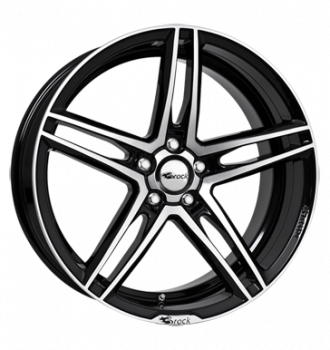 Brock, B33, 8,5x18 ET35 5x100 63,4, schwarz glanz vollpoliert