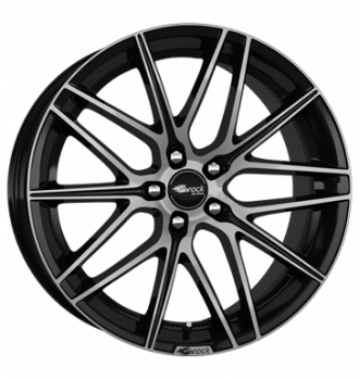 Brock, B34, 8x18 ET30 5x120 72,6, schwarz glanz vollpoliert