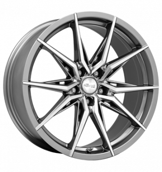 Brock, B42, 9,5x20 ET42 5x120 72,6, ferric grey poliert