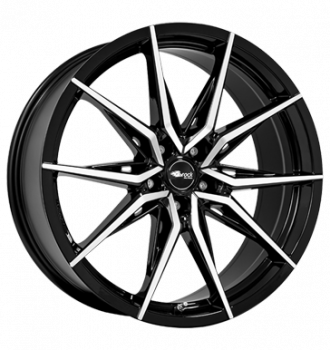 Brock, B42, 9,5x20 ET42 5x120 72,6, schwarz glanz vollpoliert