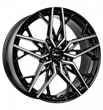 Brock, B44, 8x18 ET40 5x114,3 72,6, schwarz glanz vollpoliert