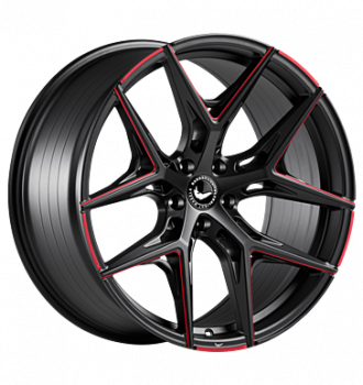 Barracuda, Razzer, 10x20 ET35 5x112 66,5, flash red puresports gefräst
