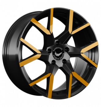 Barracuda, Tzunamee Evo, 9x20 ET40 5x114,3 73,1, black gloss flashgold