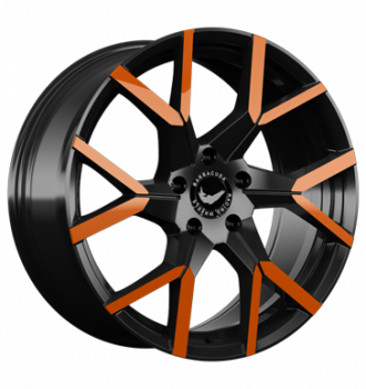 Barracuda, Tzunamee Evo, 9x20 ET40 5x114,3 73,1, black gloss flashorange