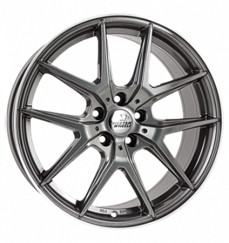 Cheetah Wheels, CV.06, 8,5x19 ET48 5x108 70,4, shiny grey pol ring