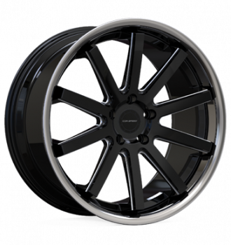 Corspeed, Deville Inox, 10x20 ET32 5x112 66,6, mattblack Puresport Inox gefräst