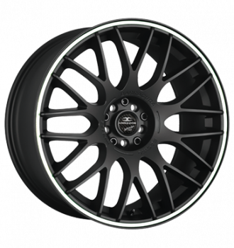 Barracuda, Karizzma, 8x18 ET38 4x108 73,1, PureSports / Color Trim weiss