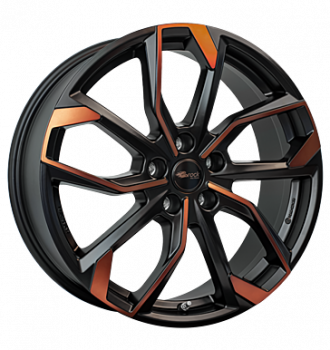 RCDesign, RC34, 8x19 ET40 5x112 57,1, black orange matt