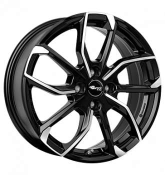 RCDesign, RC34, 6,5x16 ET45 4x100 60,1, schwarz glanz vollpoliert