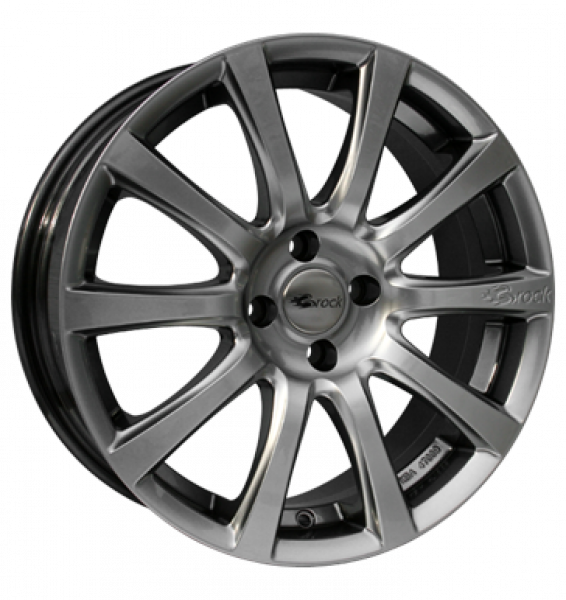 Brock, B21, 8x18 ET14 4x108 65,1, chromsilber