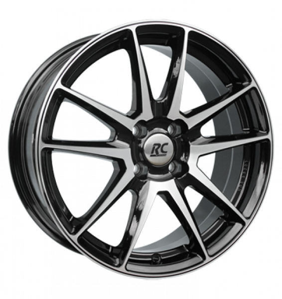 RCDesign, RC22, 6,5x16 ET45 4x100 63,4, schwarz glanz vollpoliert