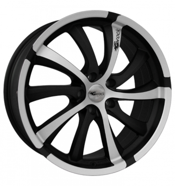 Brock, B23, 9,5x19 ET35 5x114,3 72,6, schwarz matt vollpoliert