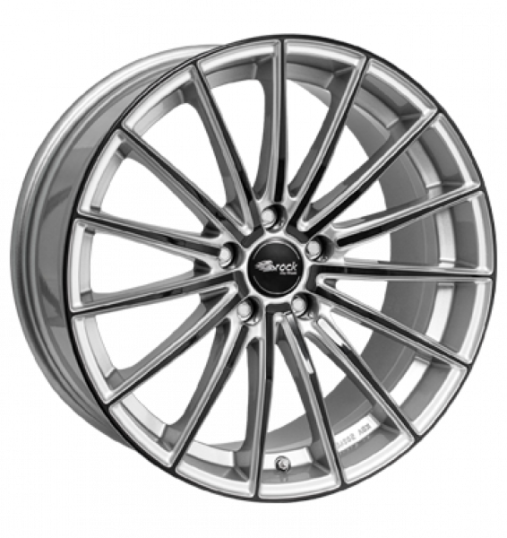 Brock, B36, 8x18 ET35 5x114,3 72,6, kristallsilber black