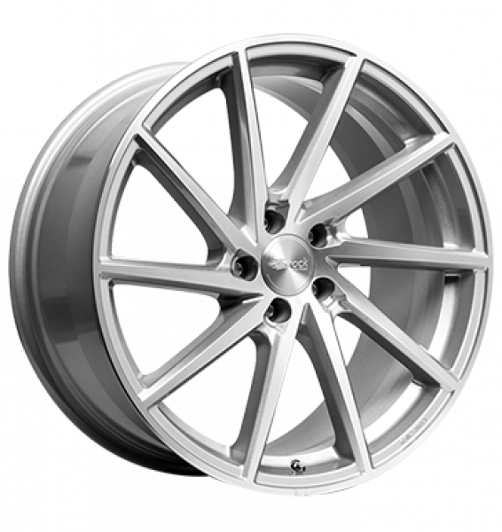 Brock, B37, 8,5x19 ET45 5x112 66,6, kristallsilber vollpoliert