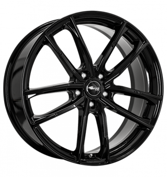 Brock, B38, 8x19 ET44 5x112 57,1, schwarz glanz