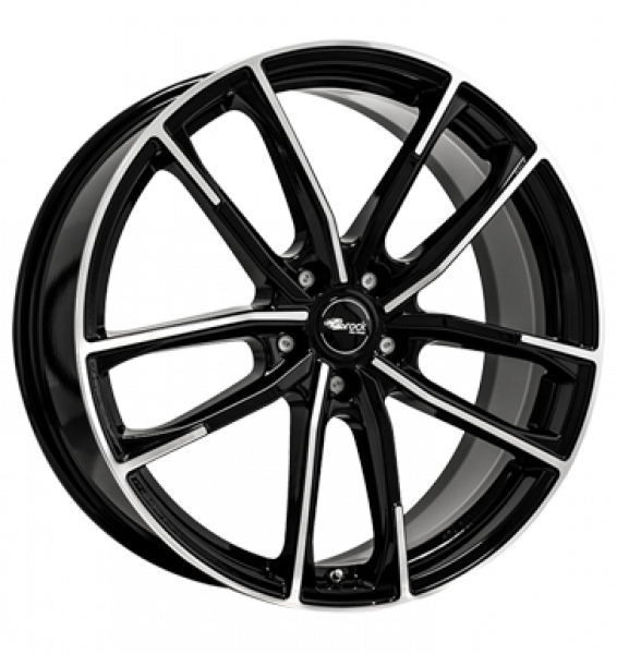 Brock, B38, 8x19 ET45 5x112 66,6, schwarz glanz vollpoliert