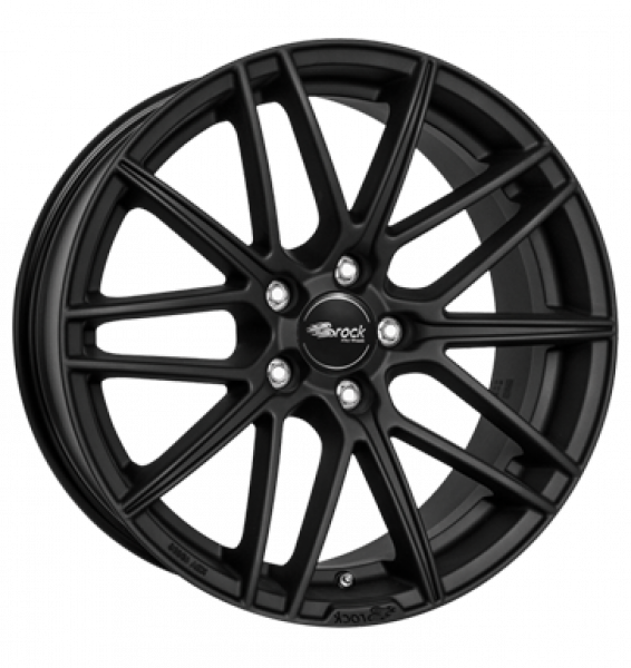Brock, B34, 7,5x17 ET45 5x112 66,6, schwarz klar matt