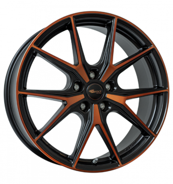 Brock, B40, 8x19 ET50 5x112 57,1, black orange matt