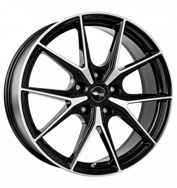 Brock, B40, 9,5x19 ET40 5x120 64,1, schwarz glanz vollpoliert