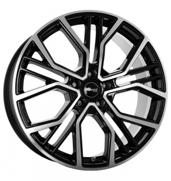 Brock, B41, 10,5x21 ET19 5x112 66,6, schwarz glanz vollpoliert