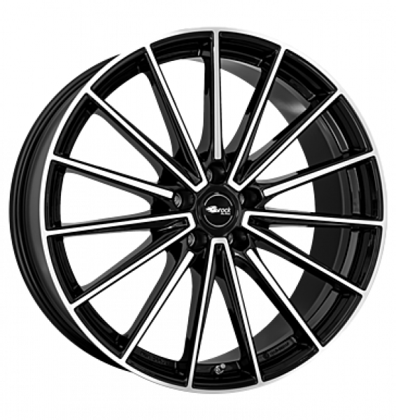 Brock, B43, 10x19 ET46 5x112 66,6, schwarz glanz vollpoliert