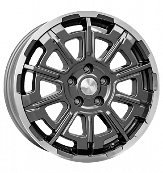 Brock, B45, 7x17 ET46 5x108 65,1, himalaya grey vollpoliert