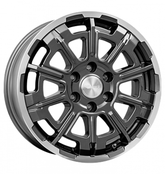 Brock, B45, 7x17 ET60 6x130 84,1, himalaya grey vollpoliert