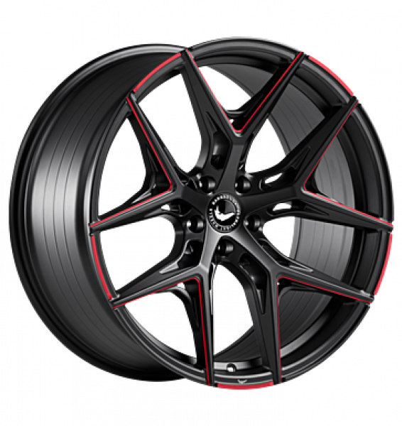 Barracuda, Razzer, 10x20 ET35 5x112 66,5, flash red puresports gefräst