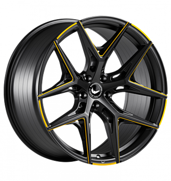 Barracuda, Razzer, 9,5x21 ET19 5x112 66,5, flash yellowgold puresports gefräst