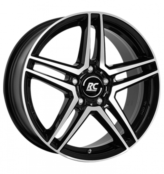 RCDesign, RC D17, 6,5x17 ET44 5x112 66,6, schwarz glanz vollpoliert