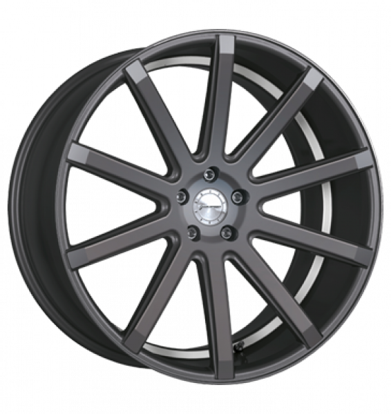 Corspeed, Deville, 10,5x22 ET40 5x120 74,1, gunmetal/ undercut Colour Trim weiß