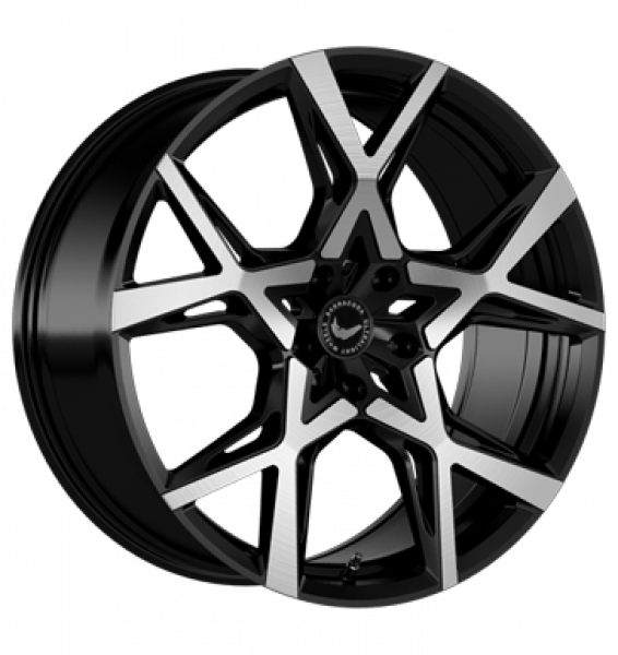 Barracuda, Project X, 10x22 ET45 5x127 71,6, black brushed Surface