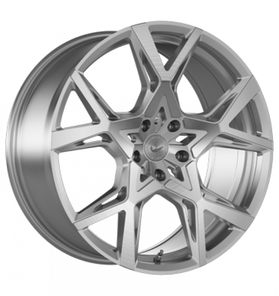 Barracuda, Project X, 10x22 ET40 5x120 73,1, Silver-brushed-Surface